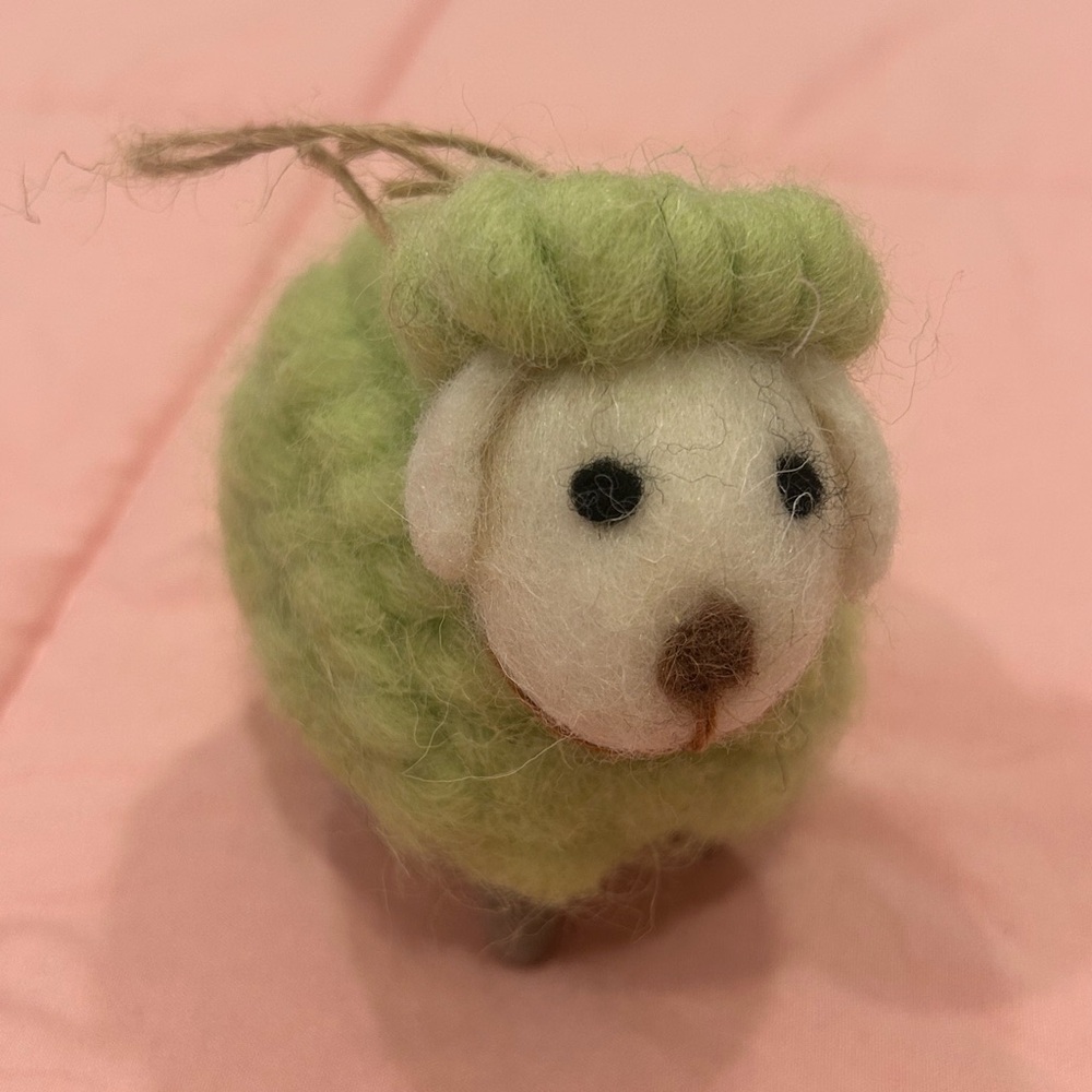 Cotton & Co Spring Green Lamb Ornament/ Decor 🐑